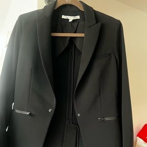 Veronica Beard Dickey Scuba Jacket Black Size 6